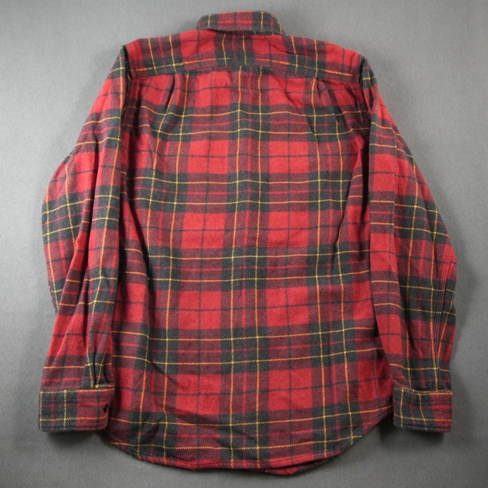 Wallace & Barnes Flannel Buffalo Plaid Shirt Mens S Preppy Outdoor Long Sleeve - Picture 3 of 11